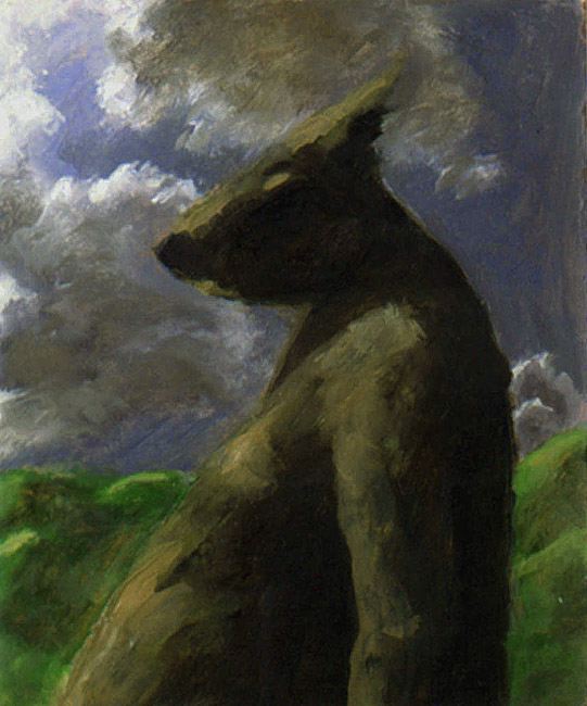 Selbstportrait in Gestalt eines Hundes
